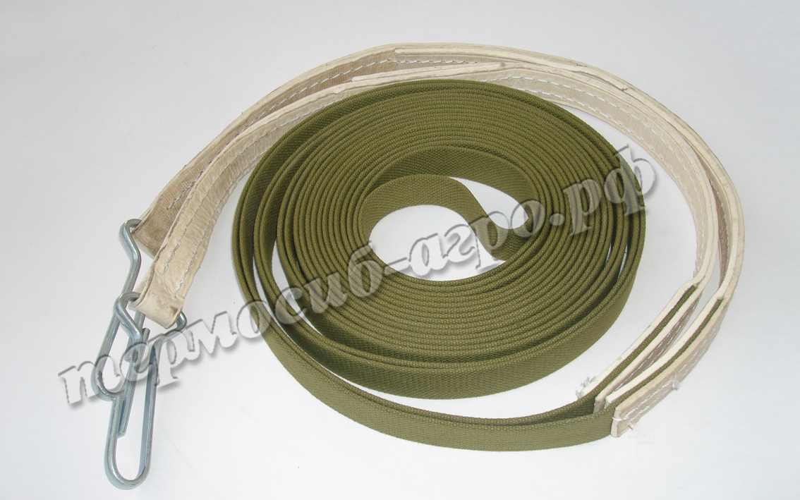 Вожжи х/б с сыромятными концами 10 м.